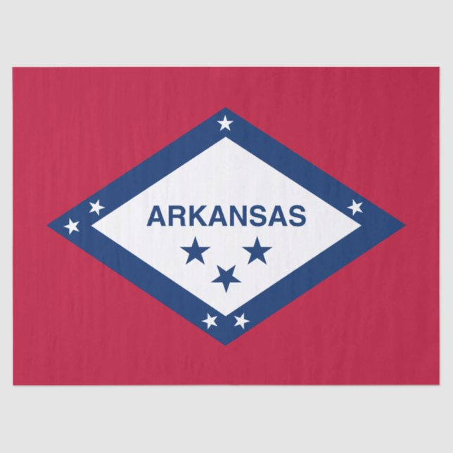 Staatsflagge Arkansas Seidenpapier (Vorderseite)