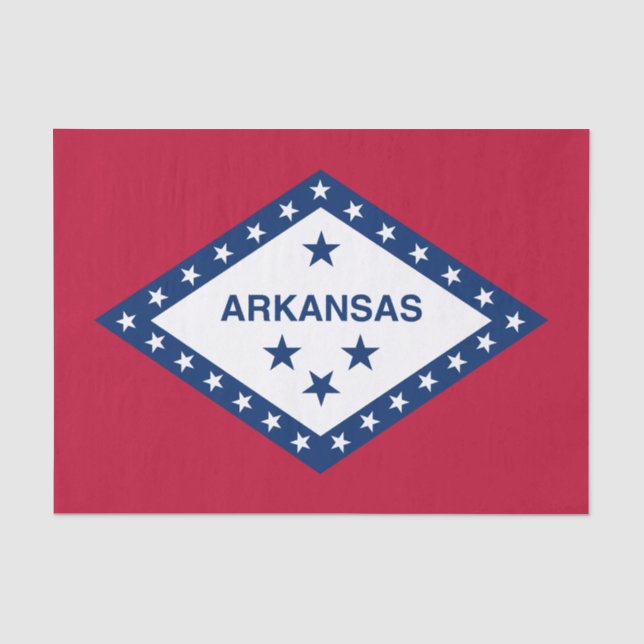 Staatsflagge Arkansas Seidenpapier (Vorderseite)