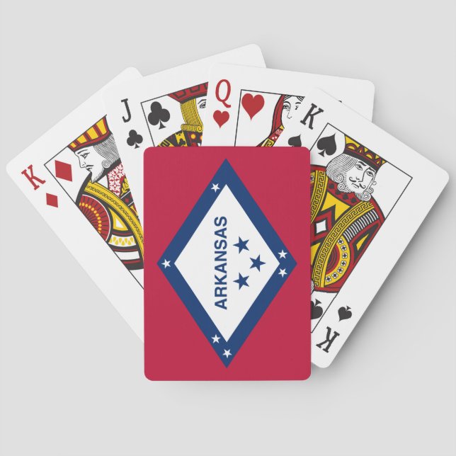Staatsflagge Arkansas Spielkarten (Rückseite)