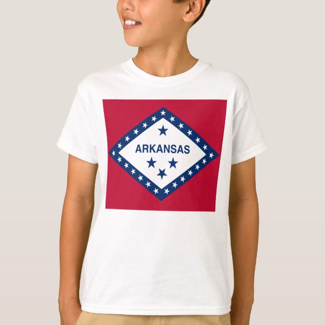 Staatsflagge Arkansas T-Shirt (Vorderseite)