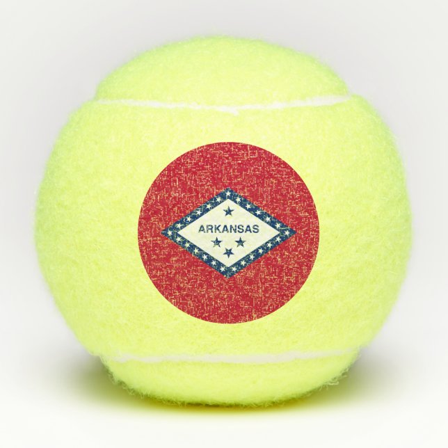 Staatsflagge Arkansas Tennisbälle (Vorderseite)