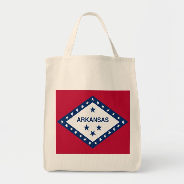Staatsflagge Arkansas Tragetasche (Vorne)