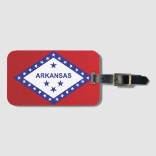 Staatsflagge Arkansas, USA Gepäckanhänger