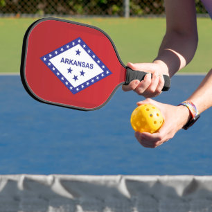Staatsflagge Arkansas, USA Pickleball Schläger