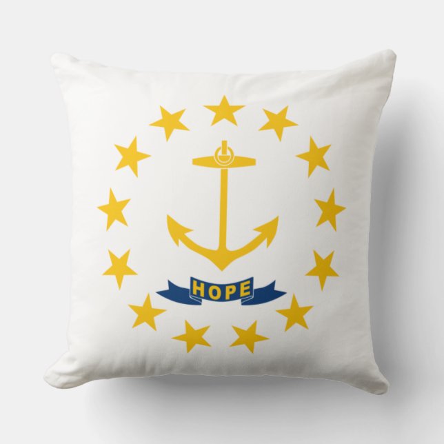 Staatsflagge auf der Insel Rhode Kissen (Vorderseite)