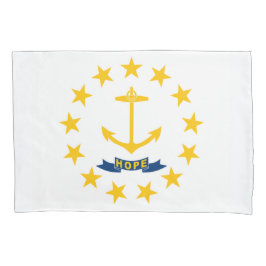 Staatsflagge auf der Insel Rhode Kissenbezug