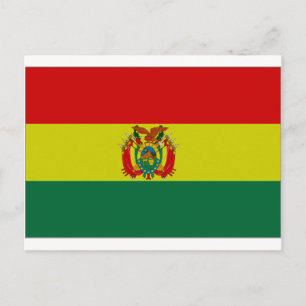 Staatsflagge Boliviens Postkarte