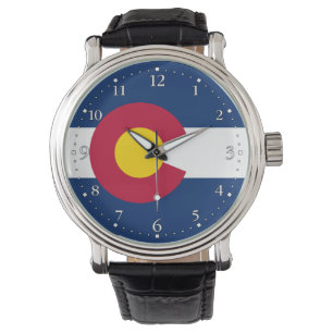 Staatsflagge Colorado Armbanduhr