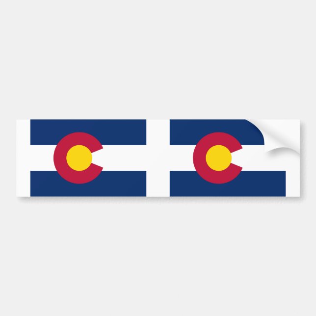 Staatsflagge Colorado Autoaufkleber (Vorne)