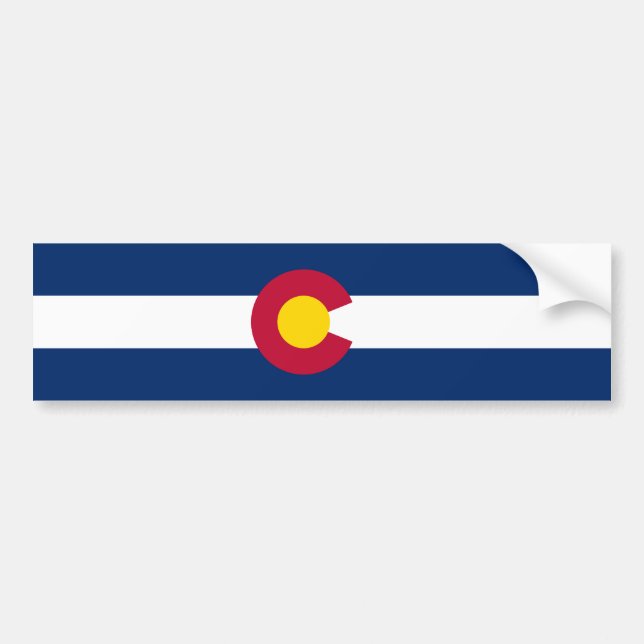 Staatsflagge Colorado Autoaufkleber (Vorne)