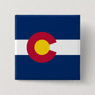 Staatsflagge Colorado Button