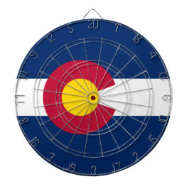 Staatsflagge Colorado Dartscheibe