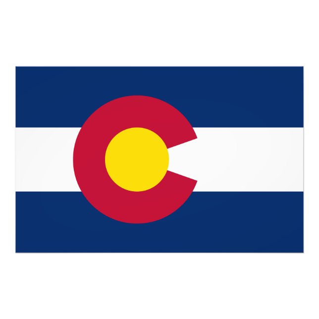 Staatsflagge Colorado Fotodruck (Vorne)