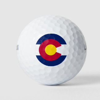 Staatsflagge Colorado Golfball