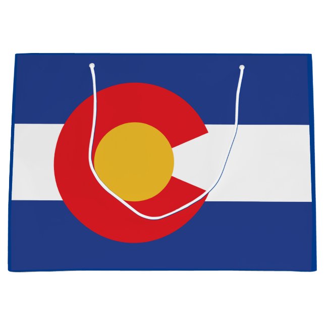 Staatsflagge Colorado Große Geschenktüte (Vorderseite)