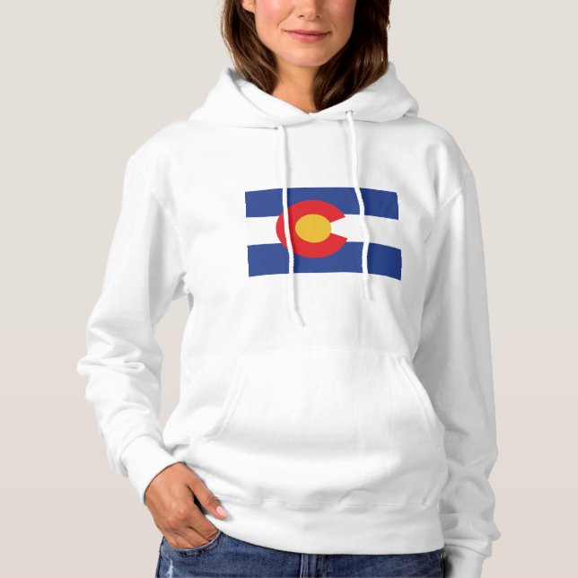 Staatsflagge Colorado Hoodie (Vorderseite)