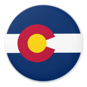 Staatsflagge Colorado Keramikknauf