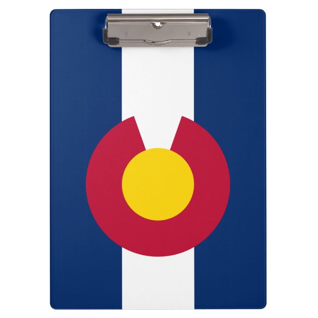 Staatsflagge Colorado Klemmbrett (Vorderseite)