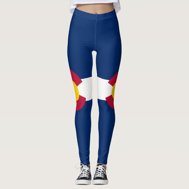 Staatsflagge Colorado Leggings (Vorderseite)