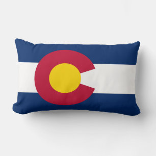 Staatsflagge Colorado Lendenkissen