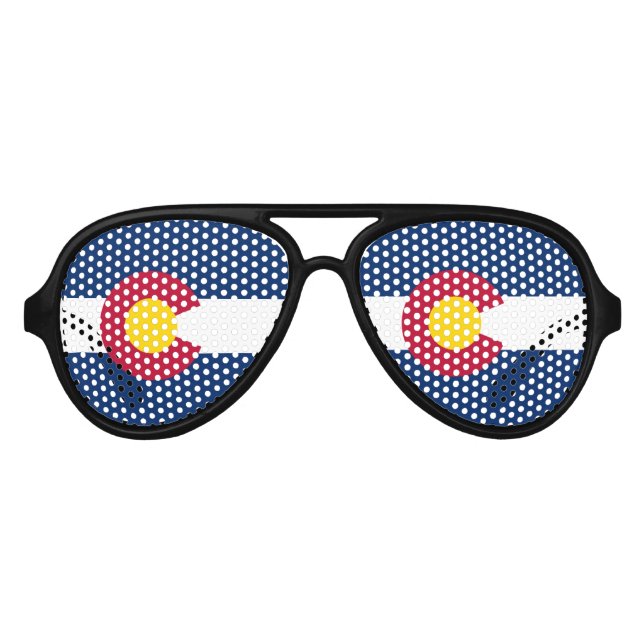Staatsflagge Colorado Partybrille (Vorderseite)