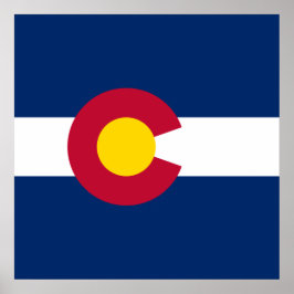 Staatsflagge Colorado Poster