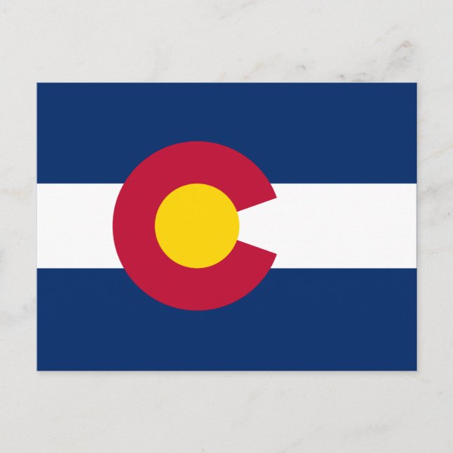 Staatsflagge Colorado Postkarte (Vorderseite)