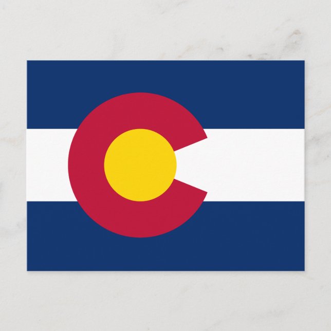 Staatsflagge Colorado Postkarte (Vorderseite)
