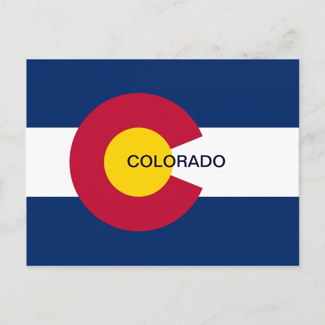 Staatsflagge Colorado Postkarte (Vorderseite)