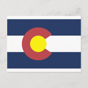 Staatsflagge Colorado Postkarte
