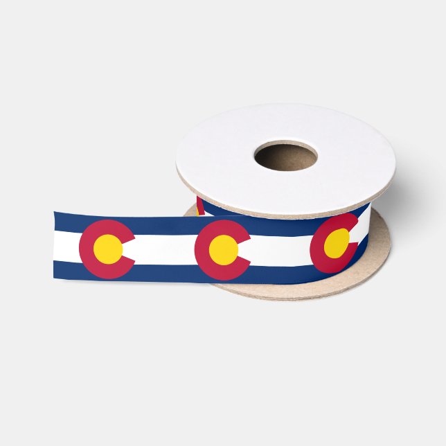 Staatsflagge Colorado Satinband (Spule)