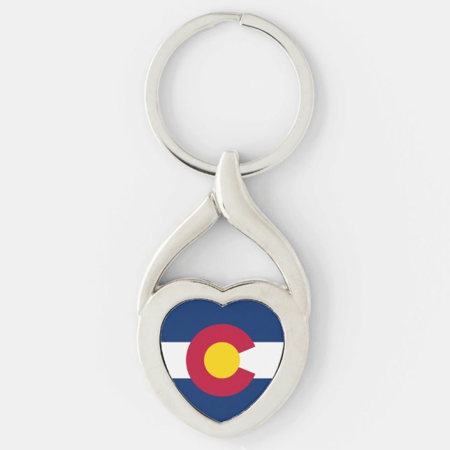 Staatsflagge Colorado Schlüsselanhänger (Vorderseite)