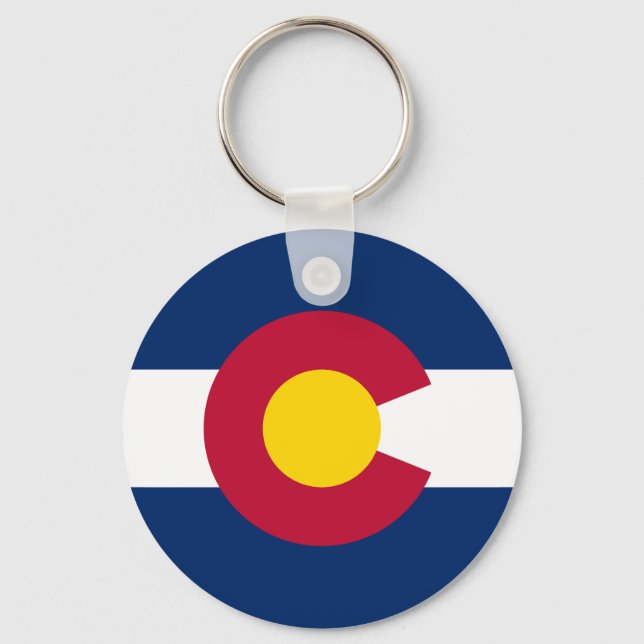 Staatsflagge Colorado Schlüsselanhänger (Vorderseite)