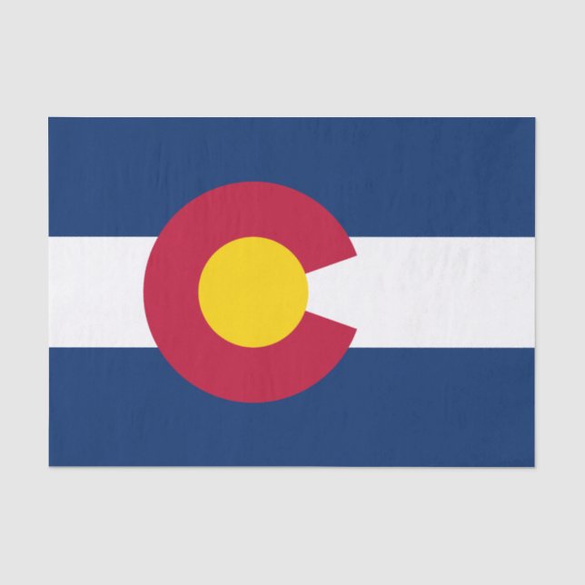 Staatsflagge Colorado Seidenpapier (Vorderseite)
