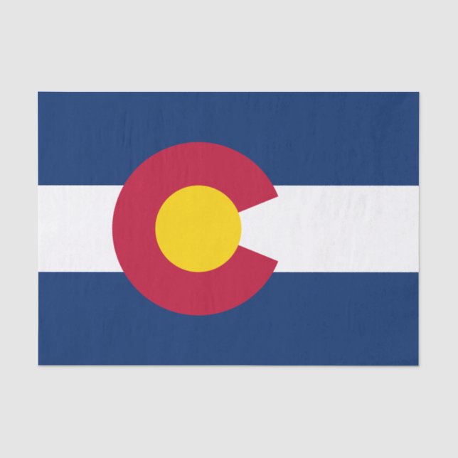 Staatsflagge Colorado Seidenpapier (Vorderseite)
