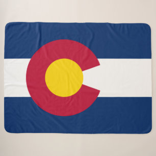 Staatsflagge Colorado Sherpa Blanket Sherpadecke