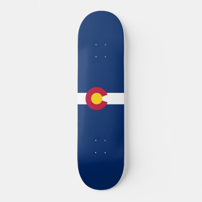Staatsflagge Colorado Skateboard (Vorderseite)