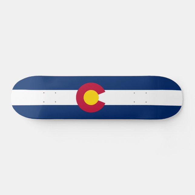 Staatsflagge Colorado Skateboard (Horizontal)