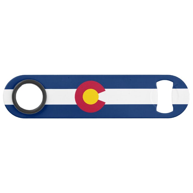 Staatsflagge Colorado Speed Flaschenöffner (Rückseite Horizontal)