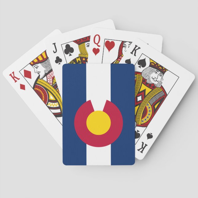 Staatsflagge Colorado Spielkarten (Rückseite)