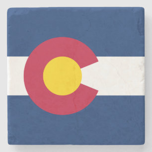 Staatsflagge Colorado Steinuntersetzer