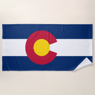 Staatsflagge Colorado Strandtuch