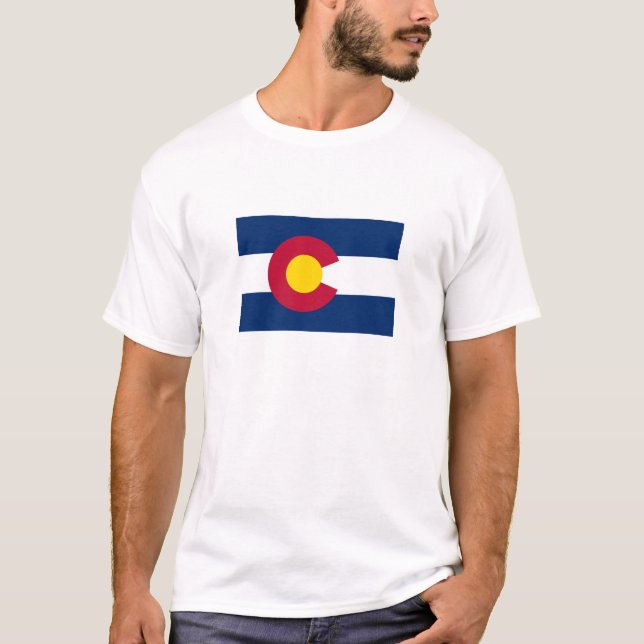 Staatsflagge Colorado T-Shirt (Vorderseite)