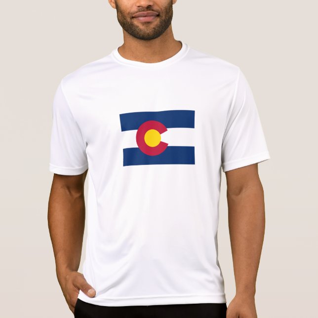 Staatsflagge Colorado T-Shirt (Vorderseite)
