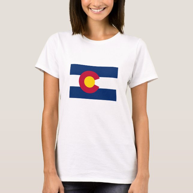 Staatsflagge Colorado T-Shirt (Vorderseite)
