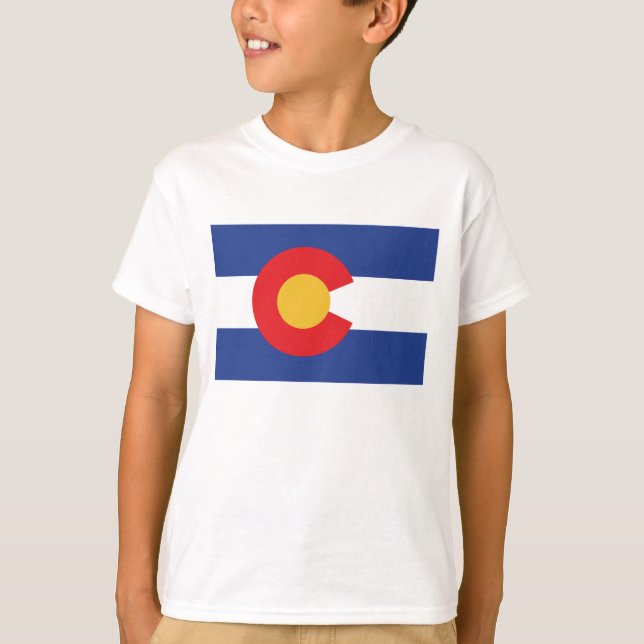 Staatsflagge Colorado T-Shirt (Vorderseite)