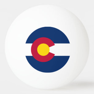 Staatsflagge Colorado Tischtennisball