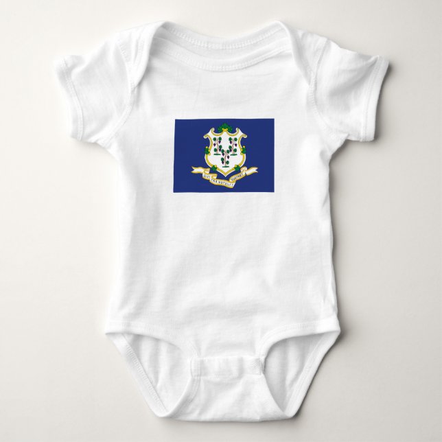 Staatsflagge Connecticut Baby Strampler (Vorderseite)