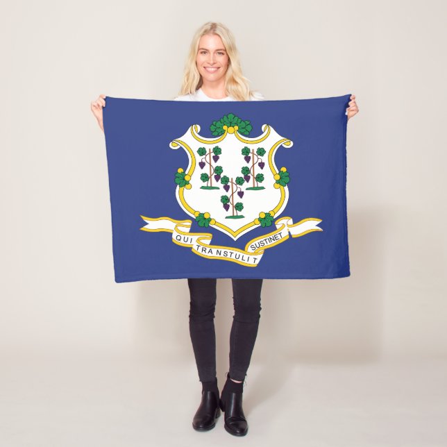 Staatsflagge Connecticut Fleecedecke (Beispiel)
