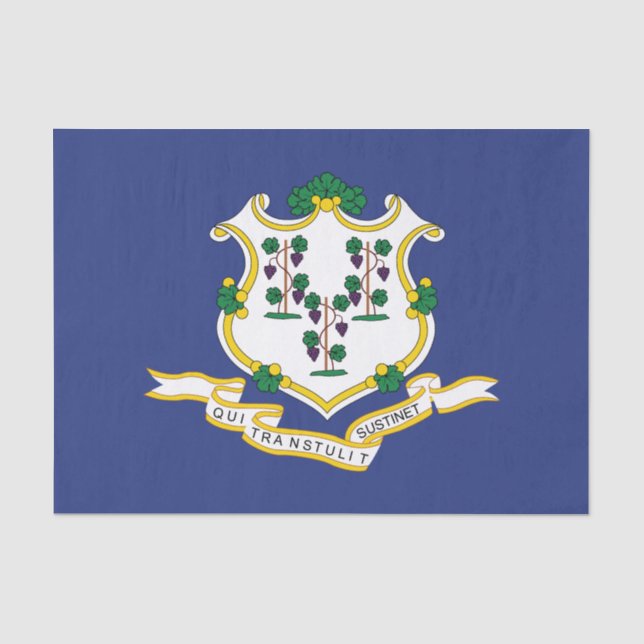 Staatsflagge Connecticut Seidenpapier (Vorderseite)